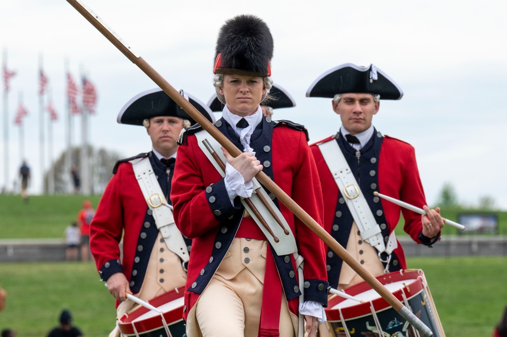 U.S. Air Force Honor Guard Drill Team competes at Joint Services Drill Exhibition