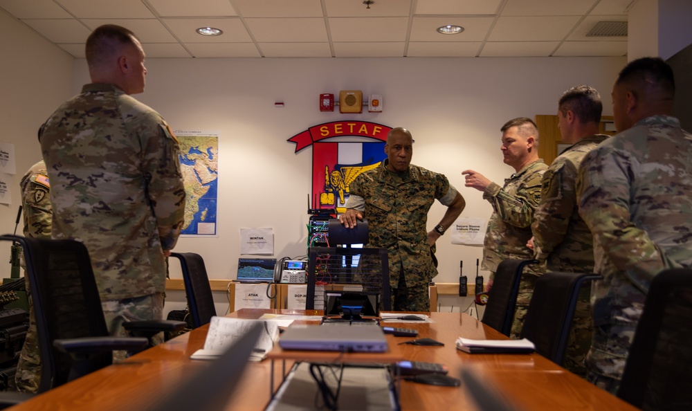 AFRICOM commander visits SETAF-AF headquarters