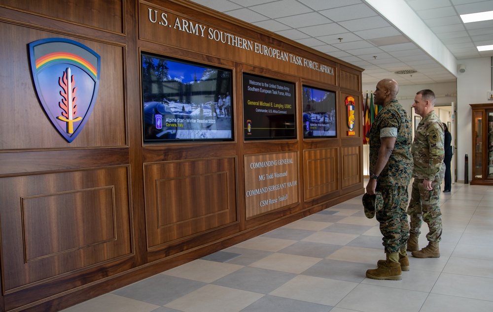 AFRICOM commander visits SETAF-AF headquarters