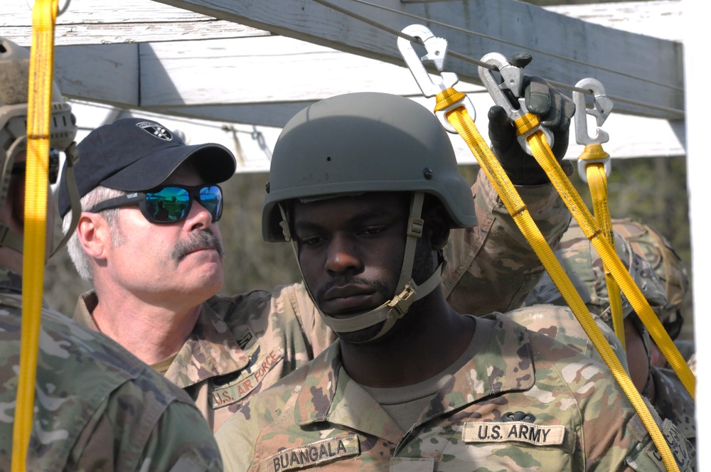 Fort Dix – 404 CA Bn. (USAR) Airborne operation. Area TAC A, Airborne 14 APR 2023