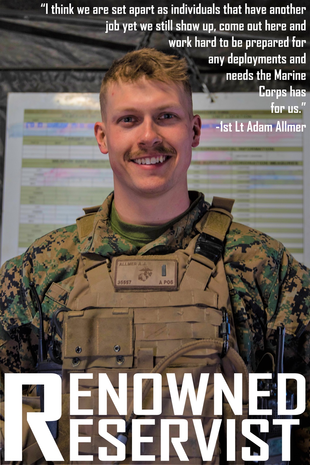 Renowned Reservist 1st Lt. Adam Allmer