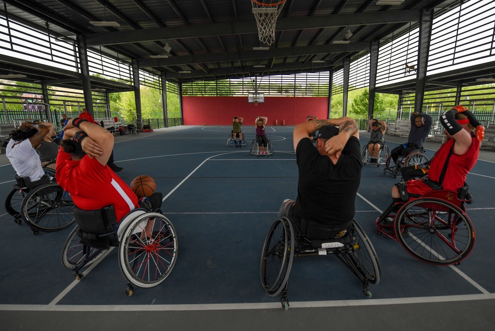 DVIDS Images 2023 Team Sports Camp Wheelchair Basketball (Day 2) [Image 3 of 10]