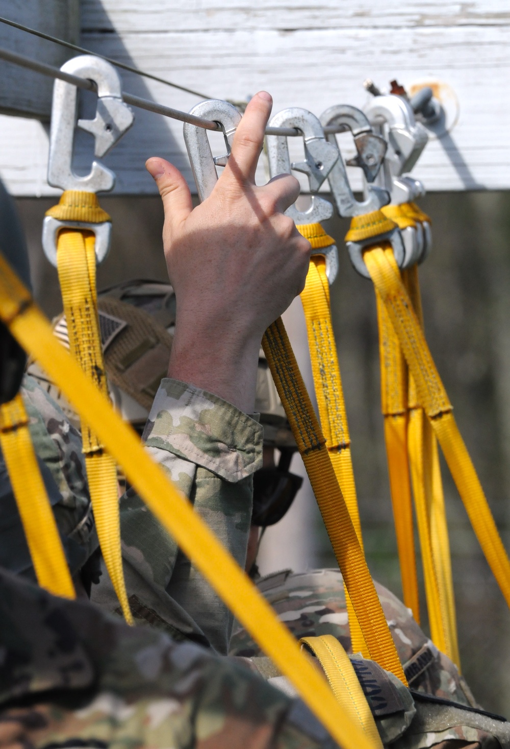Fort Dix – 404 CA Bn. (USAR) Airborne operation. Area TAC A, Airborne 14 APR 2023