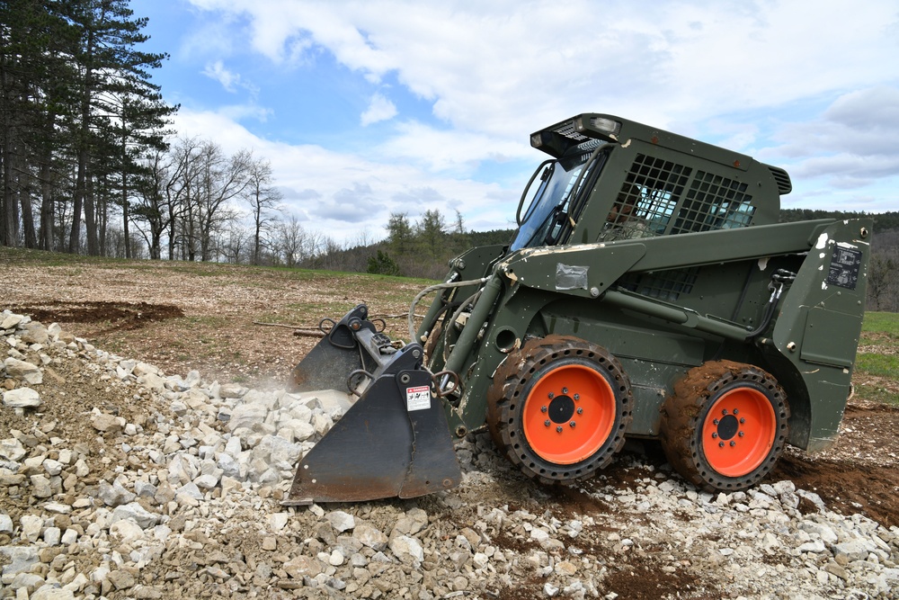 Engineers Combine Road Building