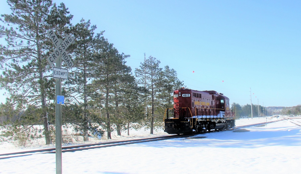 Army locomotive at Fort McCoy