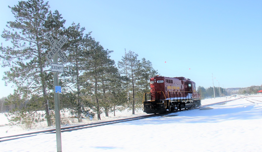 Army locomotive at Fort McCoy