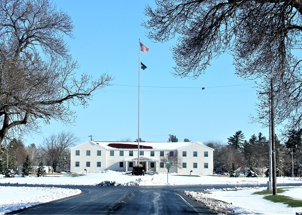 American Flag and Fort McCoy