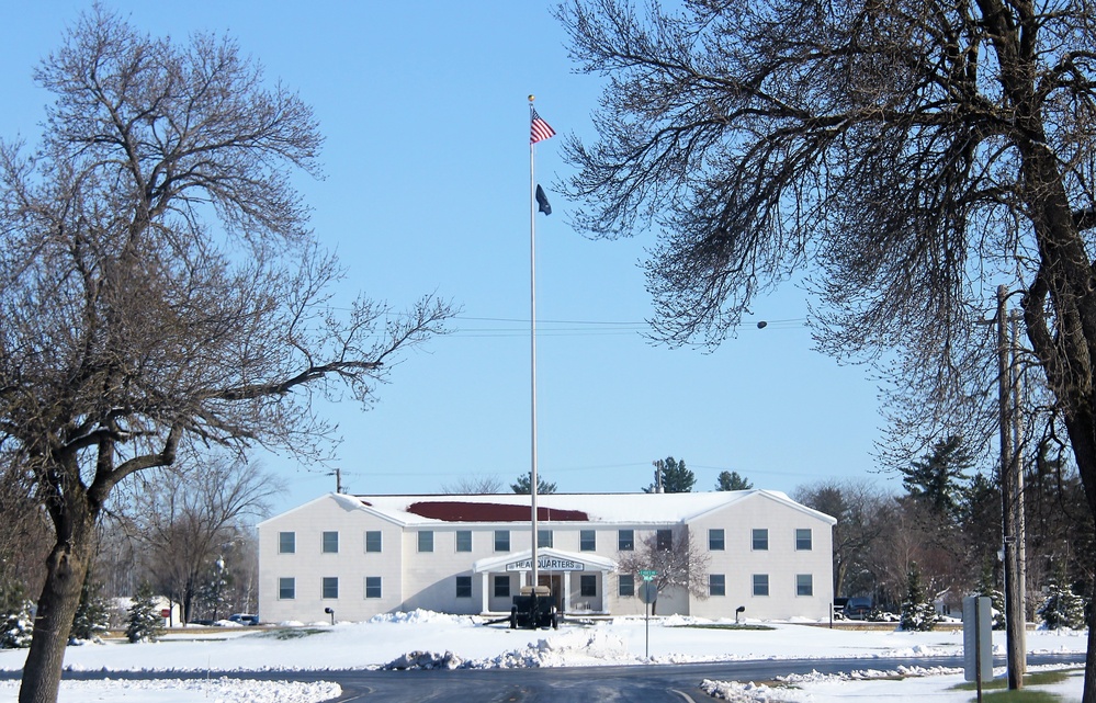 American Flag and Fort McCoy