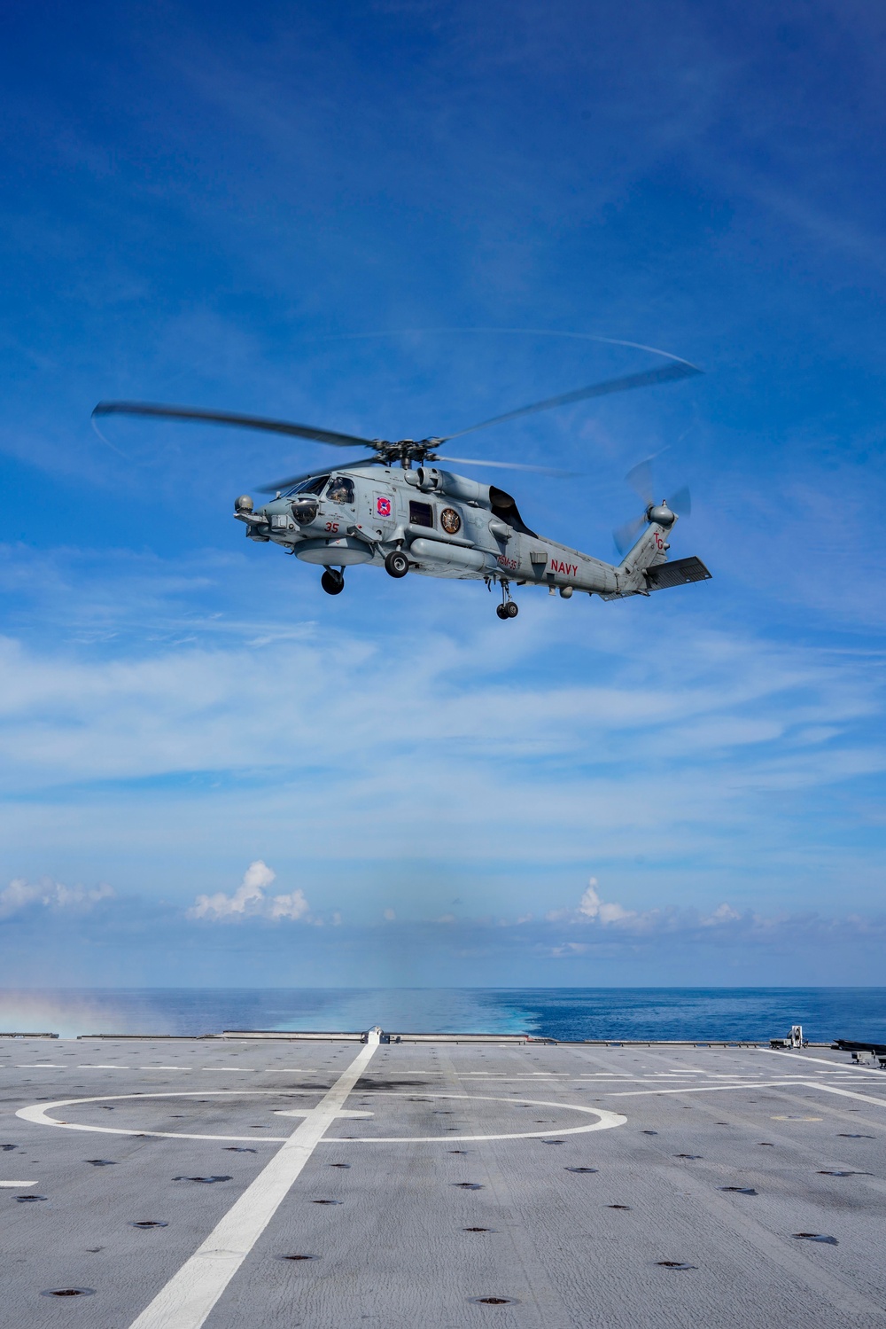 USS OAKLAND CONDUCTS FLIGHT OPERATIONS