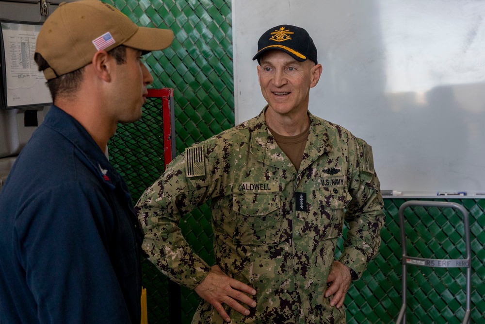 Director, Naval Nuclear Propulsion Program, Tours USS Emory S. Land