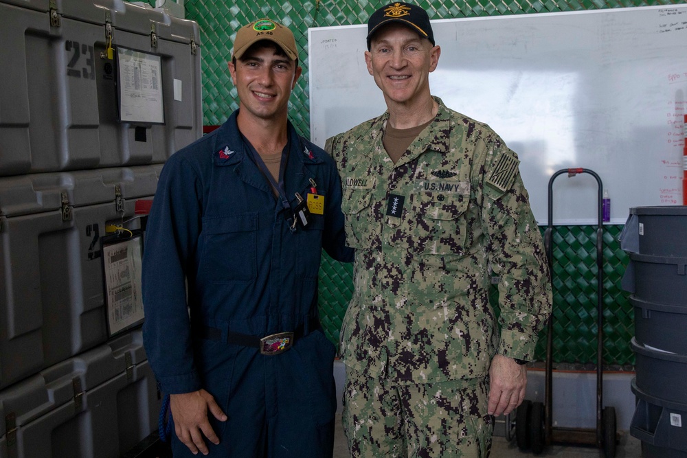 Director, Naval Nuclear Propulsion Program, Tours USS Emory S. Land