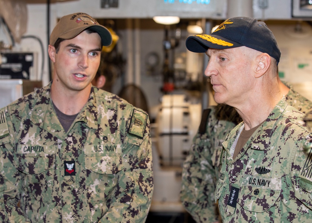 Director, Naval Nuclear Propulsion Program, Tours USS Emory S. Land