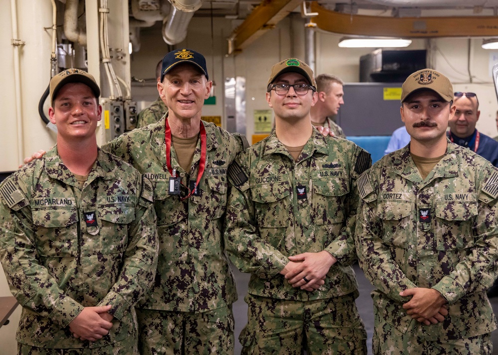 Director, Naval Nuclear Propulsion Program, Tours USS Emory S. Land