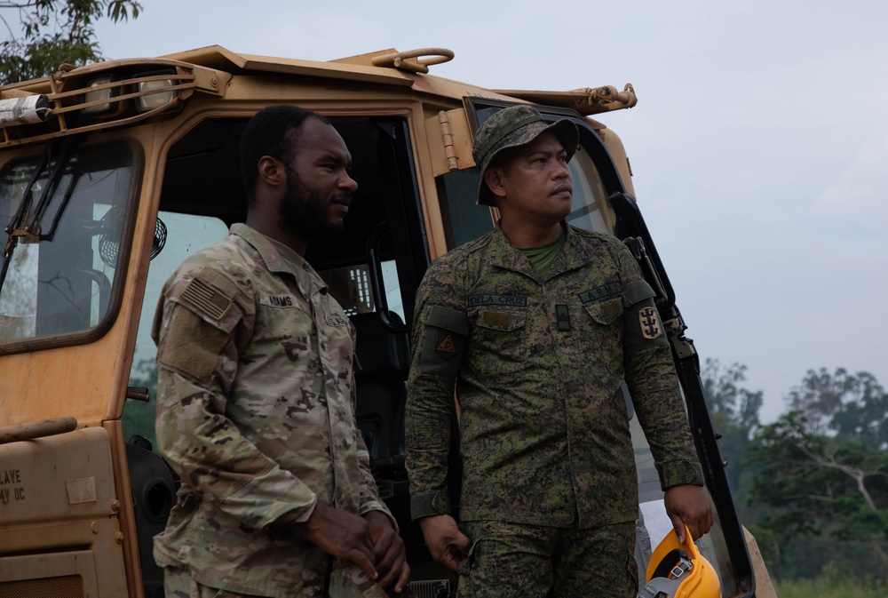 130th Engineers construct range during Balikatan 23