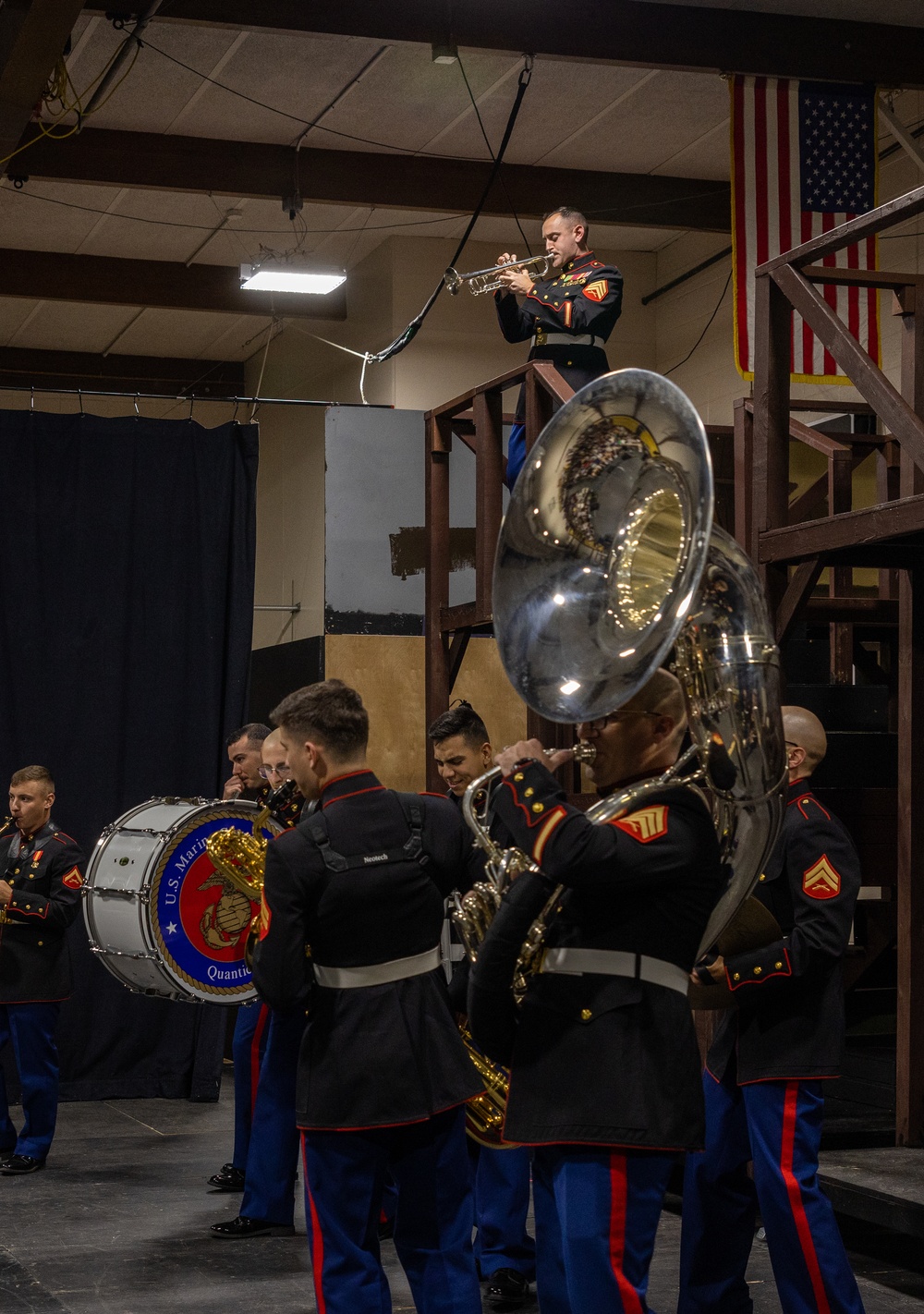 Quantico Marine Corps Brass Band visits Norfolk Christian Schools