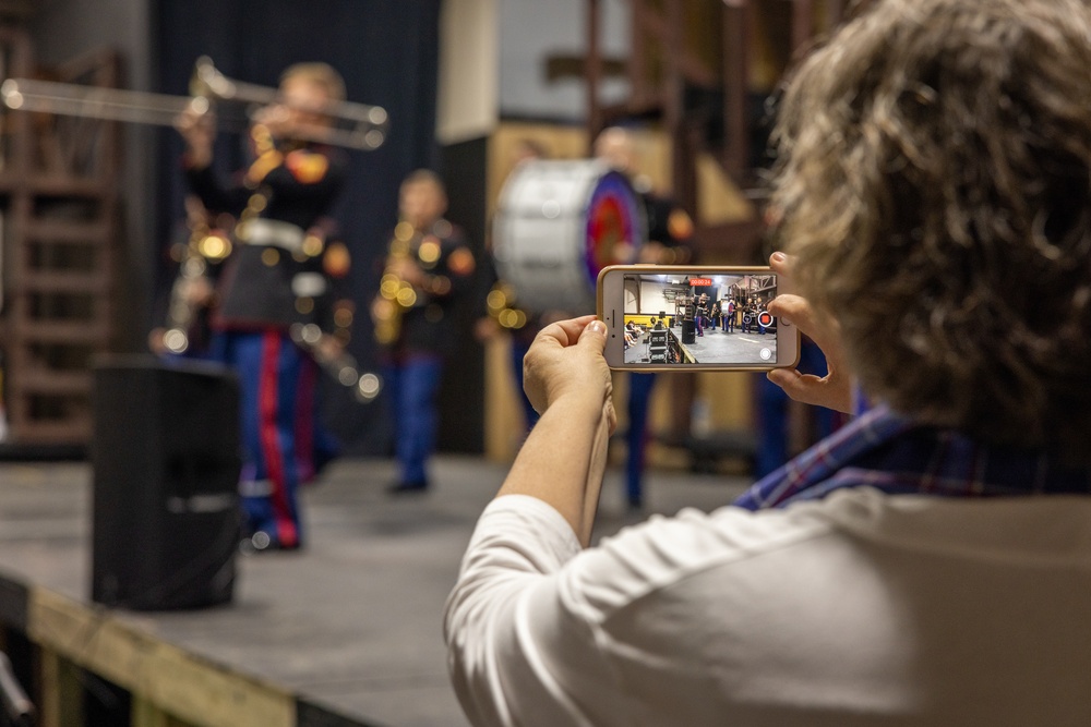 Quantico Marine Corps Brass Band visits Norfolk Christian Schools