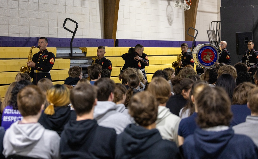 Quantico Marine Corps Brass Band visits Norfolk Christian Schools