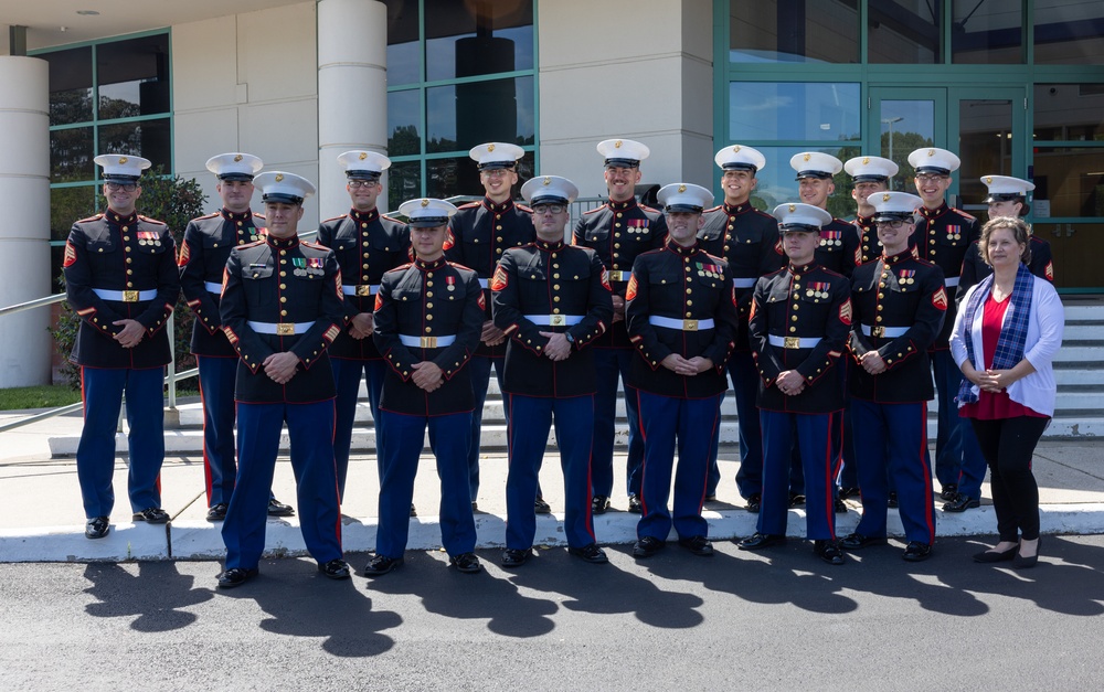 Quantico Marine Corps Brass Band visits Norfolk Christian Schools