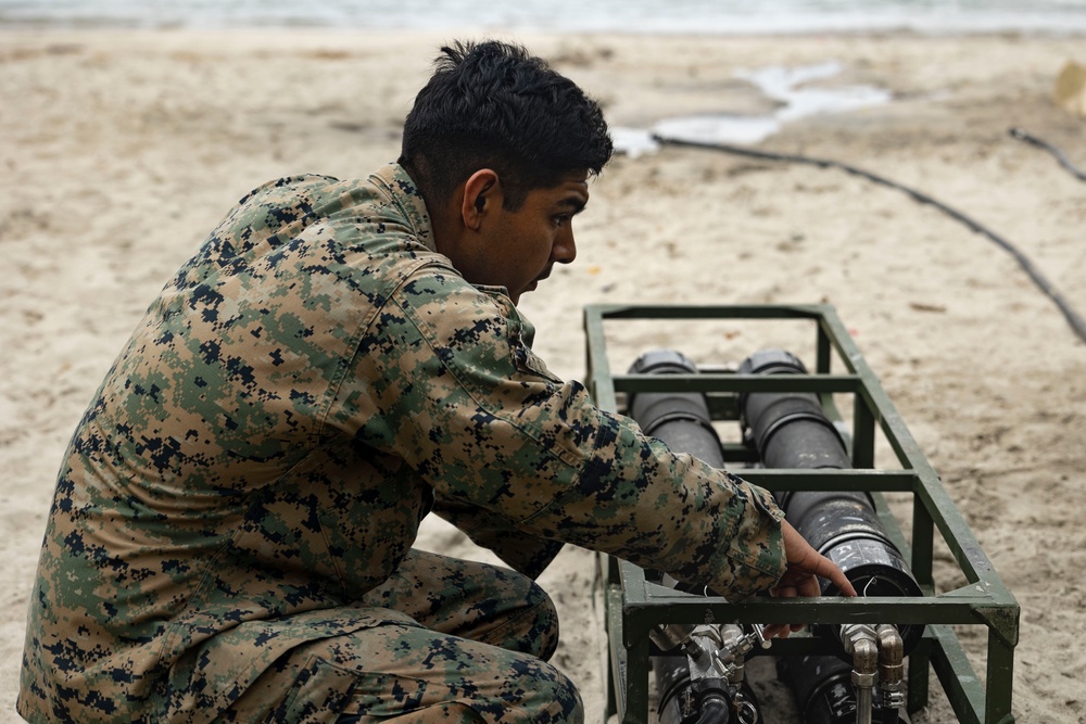 Balikatan 23 | U.S. Marines purify water at Marine Base Gregorio Lim