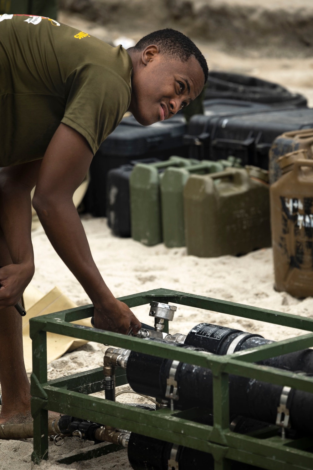 Balikatan 23 | U.S. Marines purify water at Marine Base Gregorio Lim