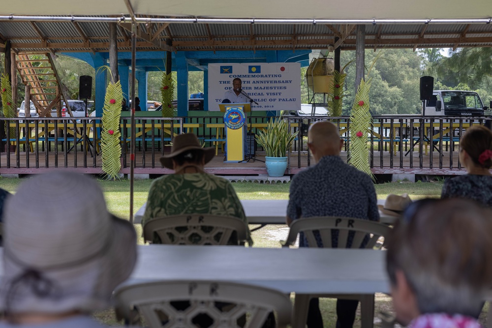 MCED Palau 23.1 – Participate in the ceremony held to commemorate the 8th anniversary of the visit to the state by their Majesties Emperor Emeritus Akihito and Empress Emerita Michiko