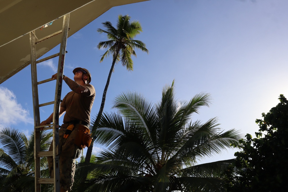 NMCB-5 Conducts Construction Project Pohnpei During Deployment 2023