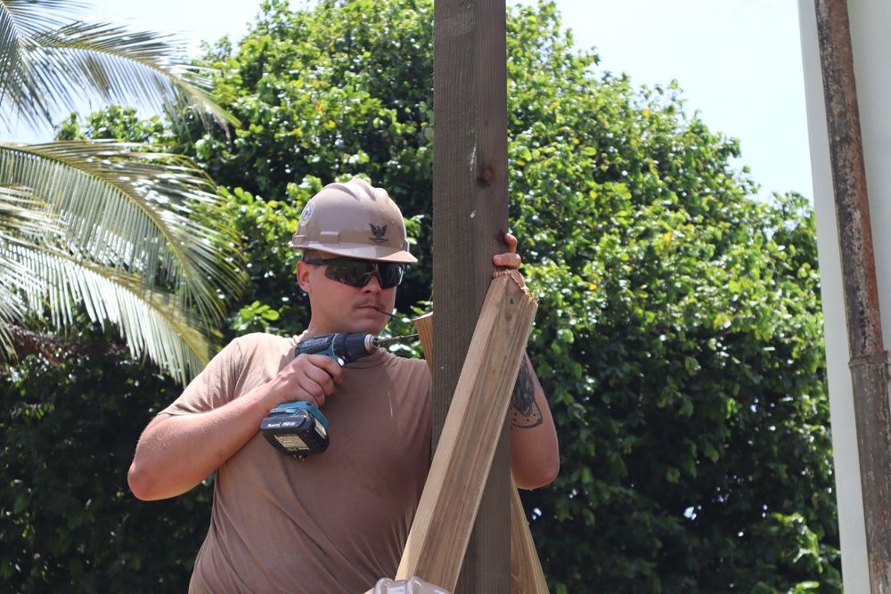 NMCB-5 Conducts Construction Project Pohnpei During Deployment 2023