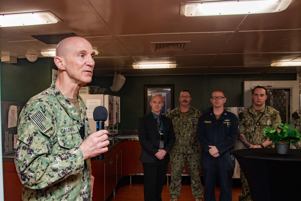 USS Ronald Reagan (CVN 76) Sailors host Naval Reactors