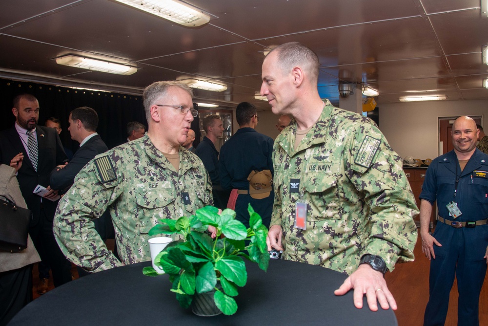 USS Ronald Reagan (CVN 76) Sailors host Naval Reactors