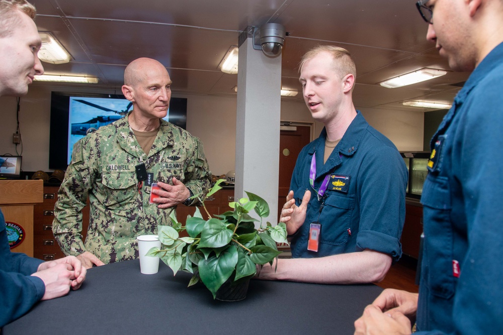 USS Ronald Reagan (CVN 76) Sailors host Naval Reactors