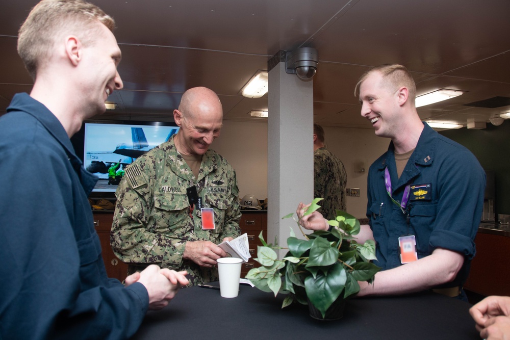 USS Ronald Reagan (CVN 76) Sailors host Naval Reactors