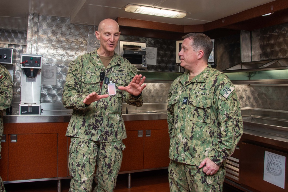 USS Ronald Reagan (CVN 76) Sailors host Naval Reactors