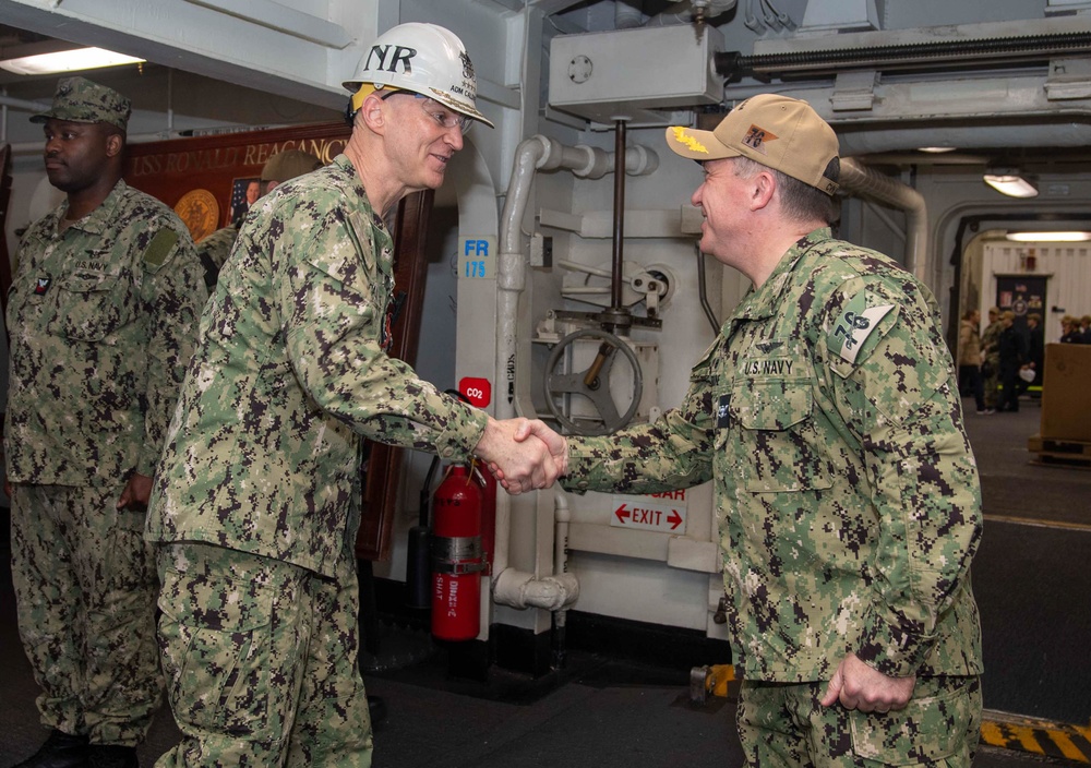 USS Ronald Reagan (CVN 76) Sailors host Naval Reactors