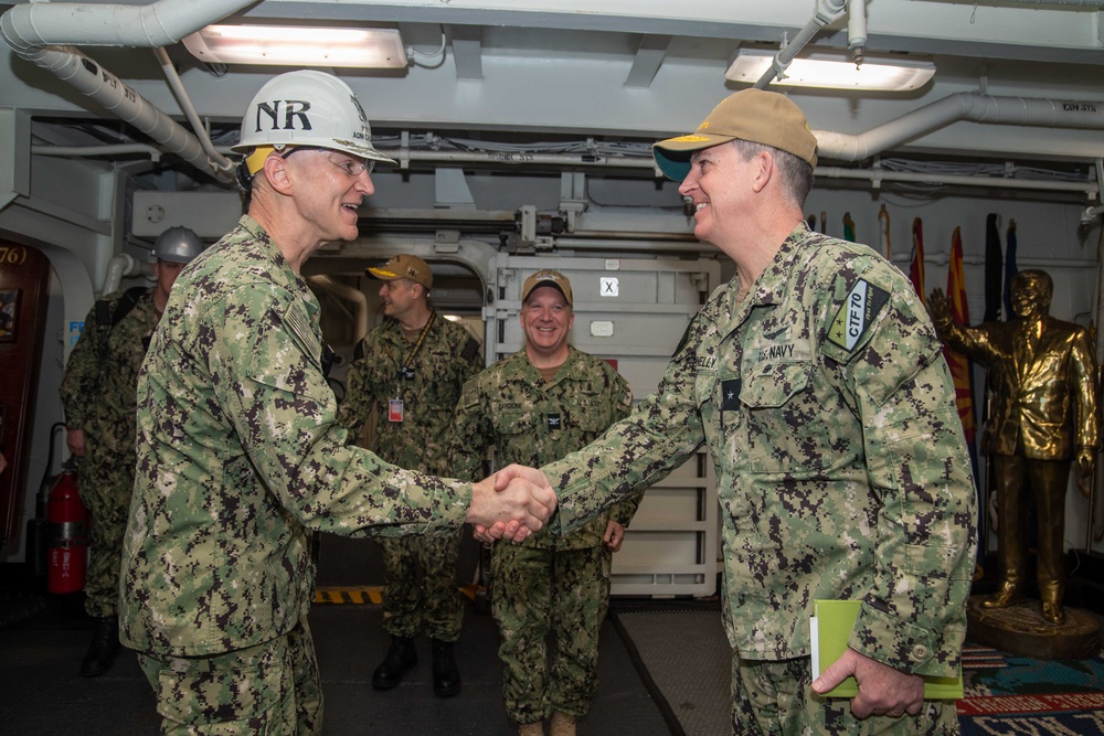 USS Ronald Reagan (CVN 76) Sailors host Naval Reactors