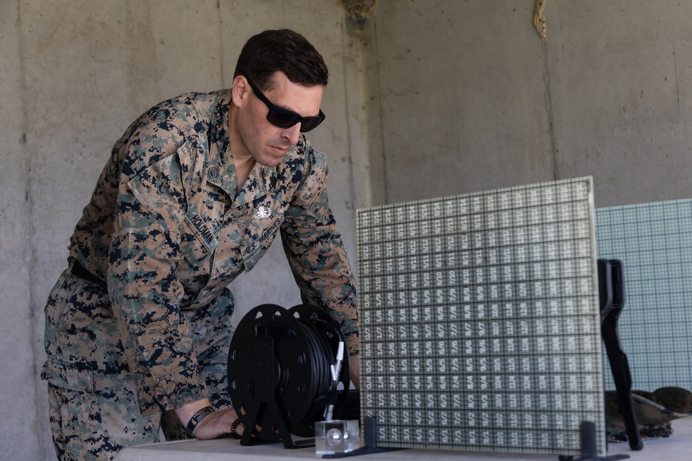 Marines with Explosive Ordnance Disposal Company Conduct Targeting Training