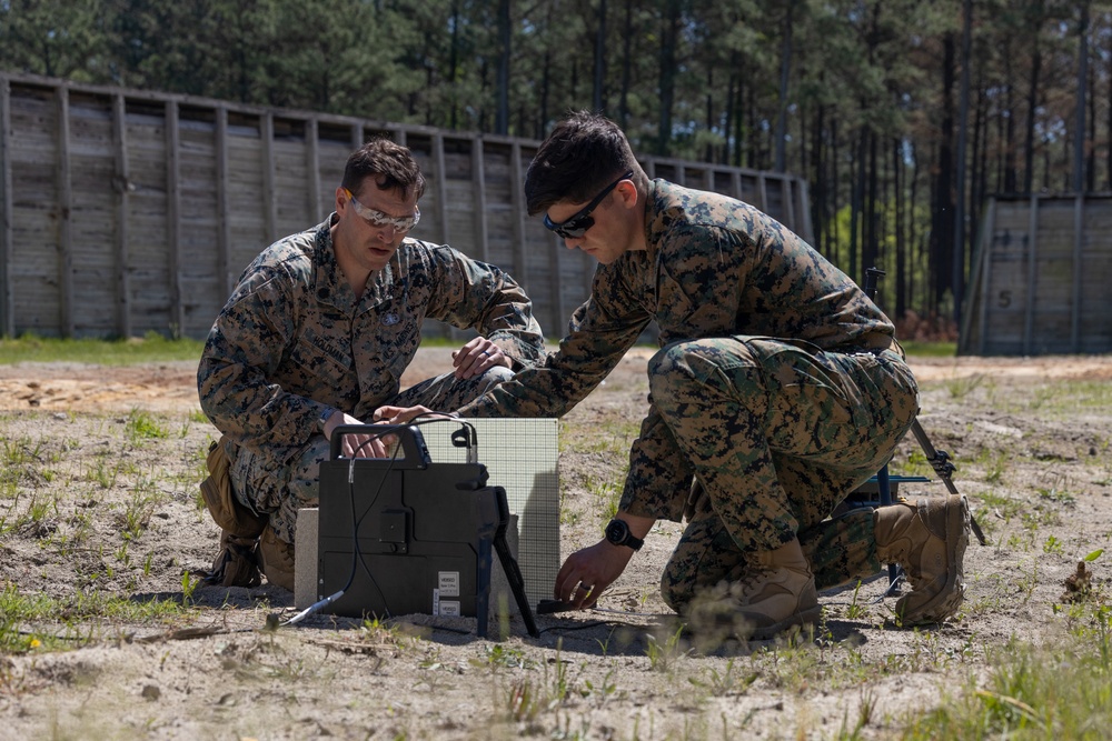 Marines with Explosive Ordnance Disposal Company Conduct Targeting Training