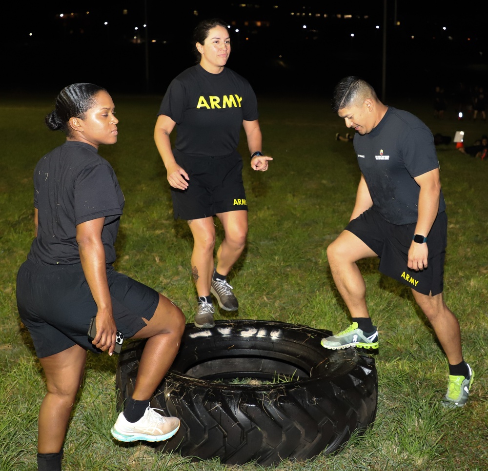 Raising awareness one event at a time: Tripler Army Medical Center Soldiers participate in Sexual Assault Awareness and Prevention Month (SAAPM) event.