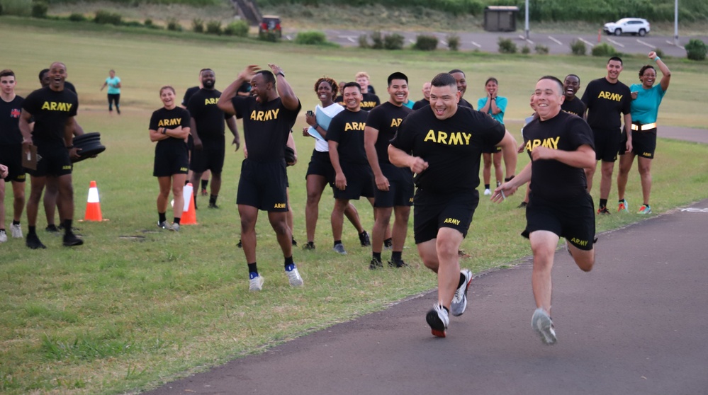 Raising awareness one event at a time: Tripler Army Medical Center Soldiers participate in Sexual Assault Awareness and Prevention Month (SAAPM) event.