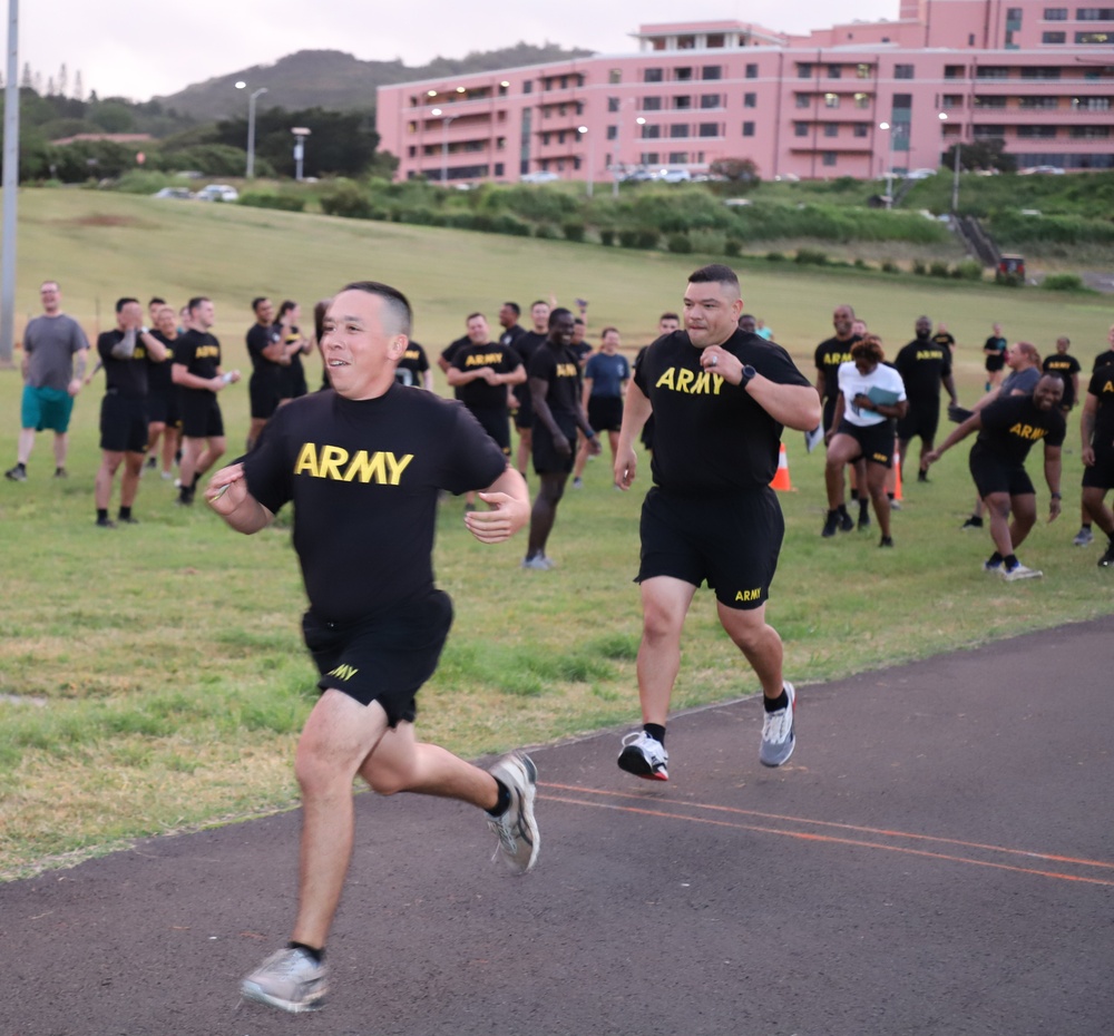 Raising awareness one event at a time: Tripler Army Medical Center Soldiers participate in Sexual Assault Awareness and Prevention Month (SAAPM) event.