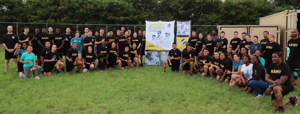 Raising awareness one event at a time: Tripler Army Medical Center Soldiers participate in Sexual Assault Awareness and Prevention Month (SAAPM) event.