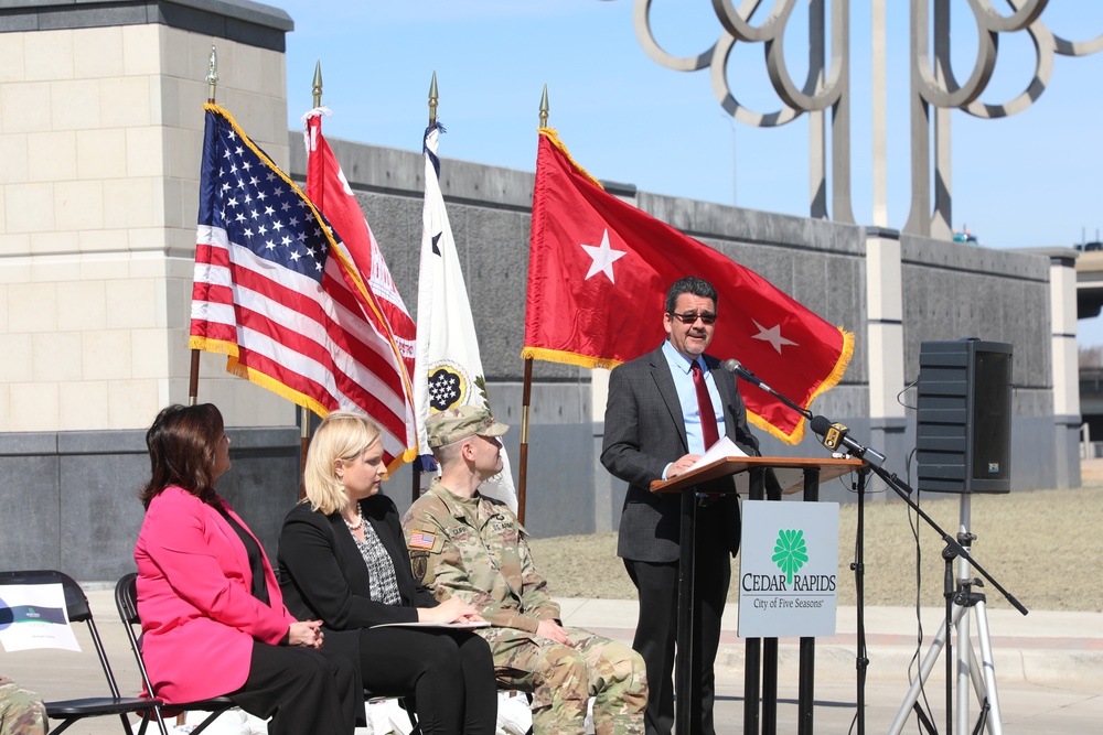ASA CW Connor Speaks at Cedar Rapids FRM Ribbon Cutting