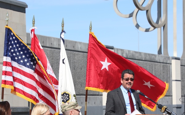 ASA CW Connor Speaks at Cedar Rapids FRM Ribbon Cutting