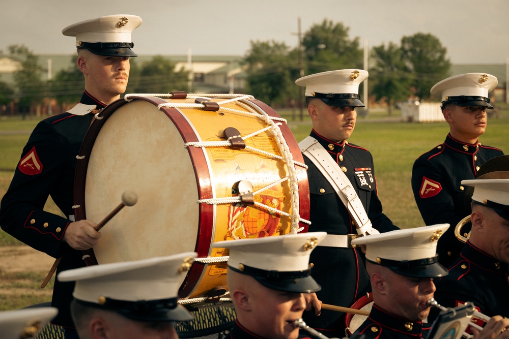 Marine Forces Reserve Band Performs at St. Charles Veterans Memorial Plaza Ribbon Cutting Ceremony