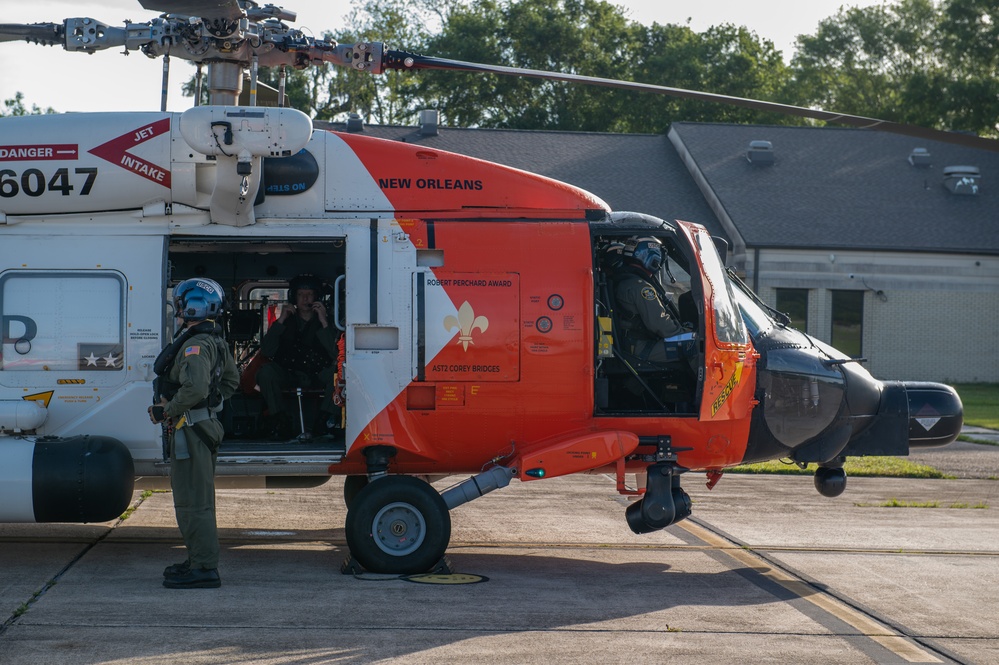 Coast Guard District 13 commander takes flight before Ancient Albatross Ceremony