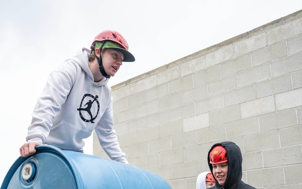 Kuna JROTC at the LRC