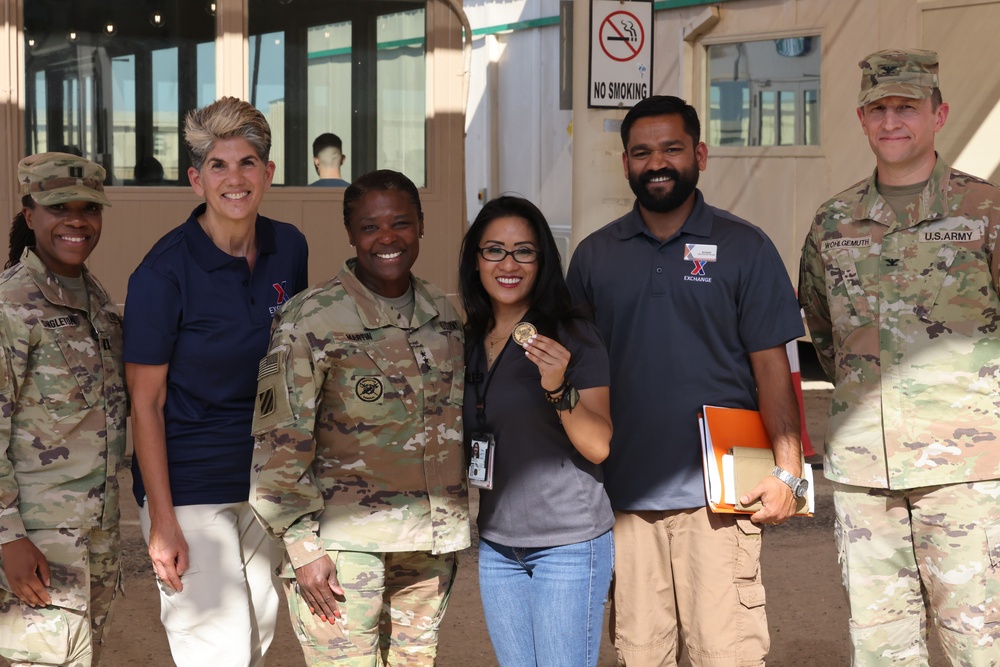 Army Inspector General LTG Donna Martin at Camp Arifjan, Kuwait, April, 2023