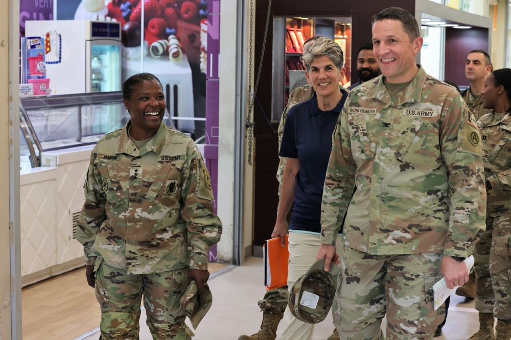 Army Inspector General LTG Donna Martin at Camp Arifjan, Kuwait, April, 2023