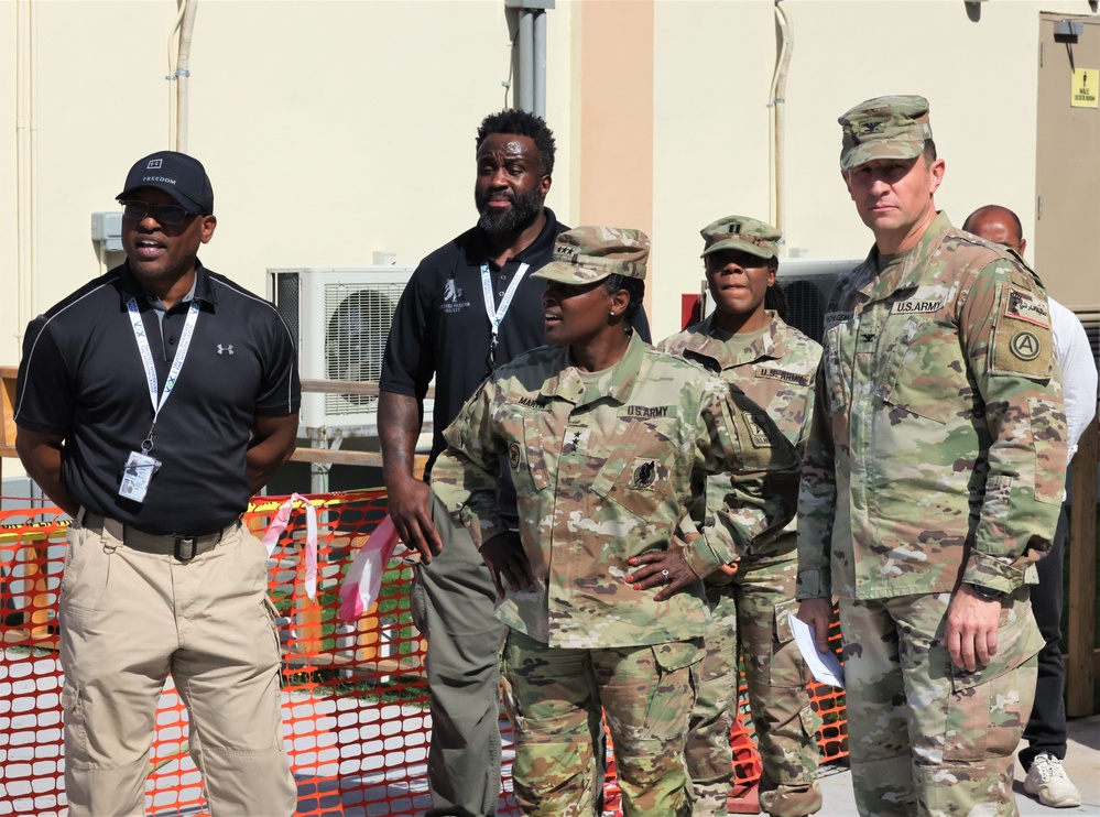 Army Inspector General LTG Donna Martin at Camp Arifjan, Kuwait, April, 2023