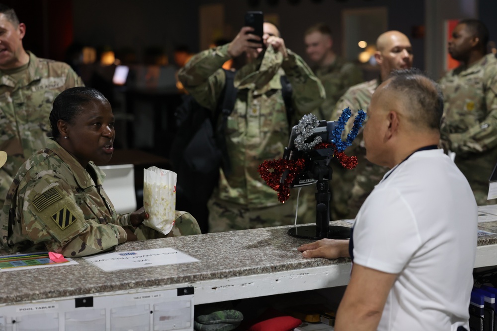 Army Inspector General LTG Donna Martin at Camp Arifjan, Kuwait, April, 2023