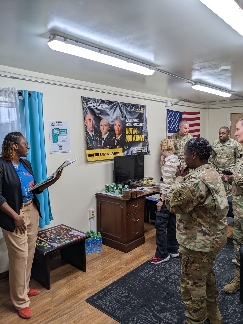 Army Inspector General Lt. Gen. Donna Martin at Camp Arifjan